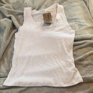 Project social T split neck tank NWT MEDIUM